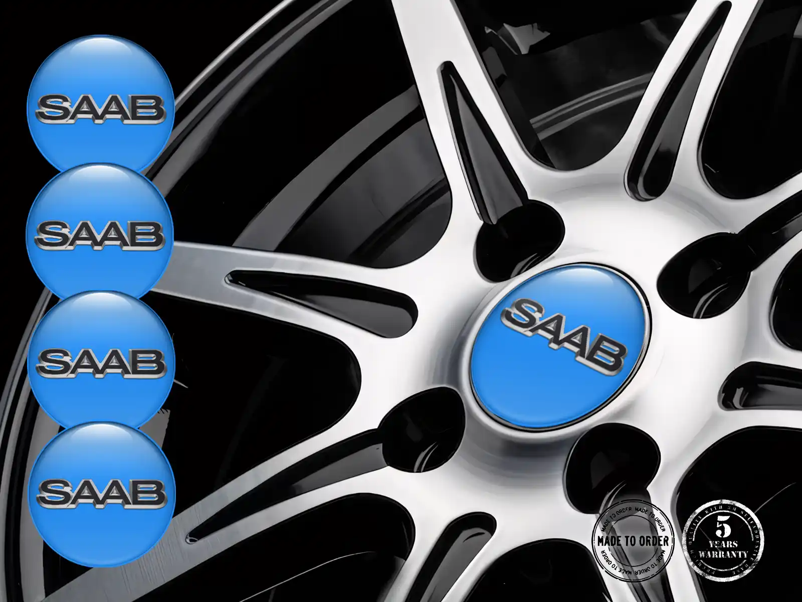 Saab Harzembleme Auto-Radlogos